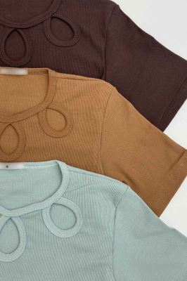 تیشرت فانریپ یقه سه اشک کد 5031