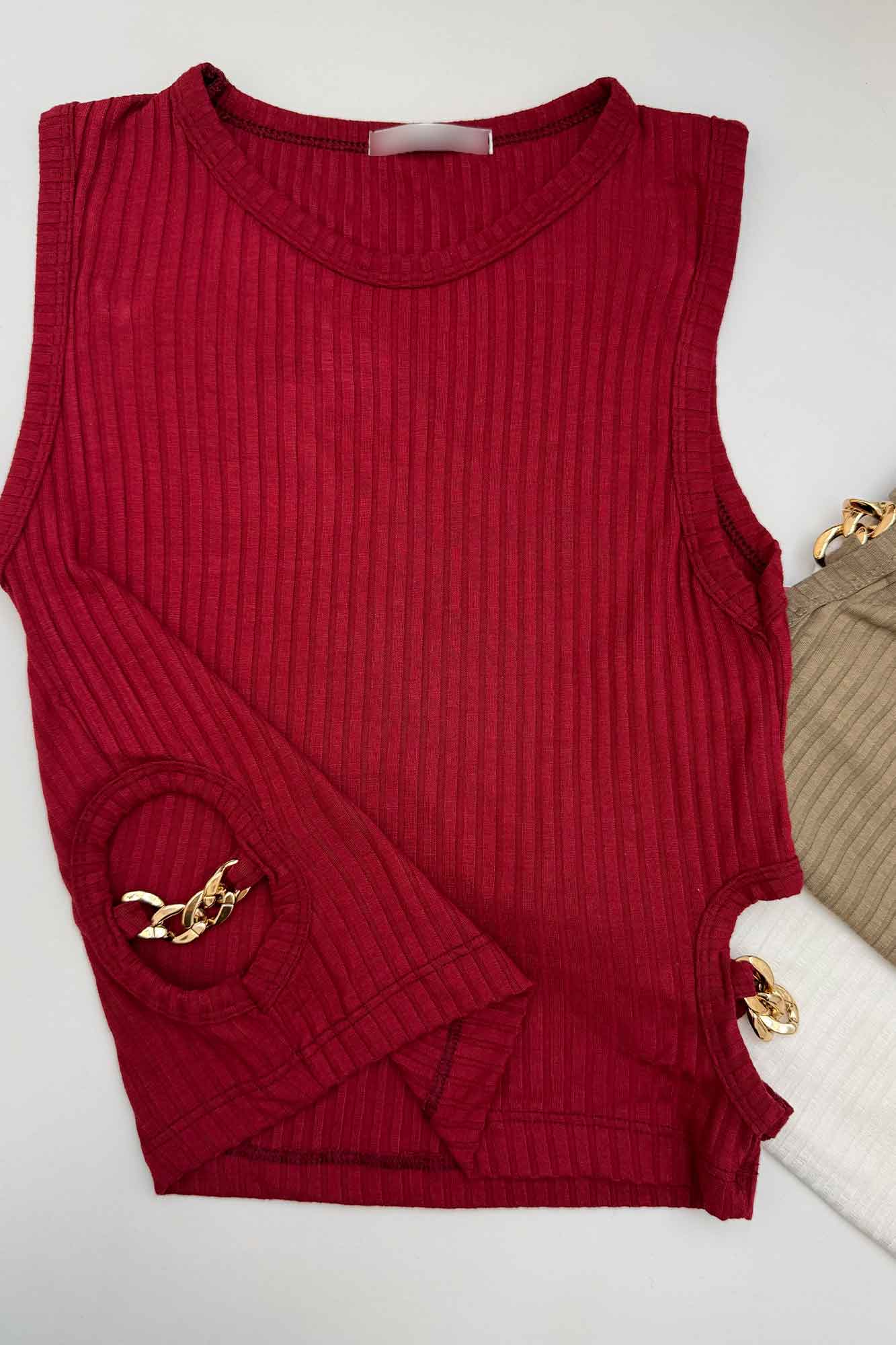 تاپ کبریتی بغل زنجیر کد 451