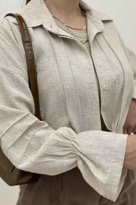 شومیز مانتویی شانتون زارا سر آستین کش