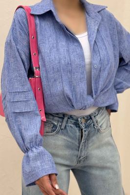 شومیز مانتویی شانتون زارا سر آستین کش