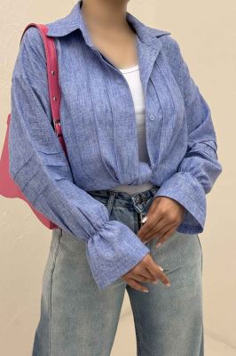 شومیز مانتویی شانتون زارا سر آستین کش