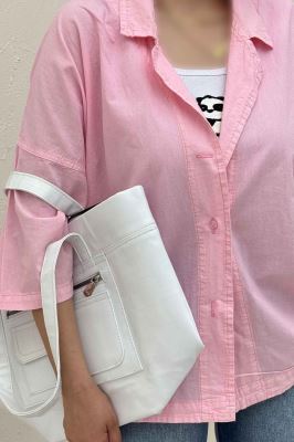 مانتو لینن آستین سه رب یقه شکاری TR