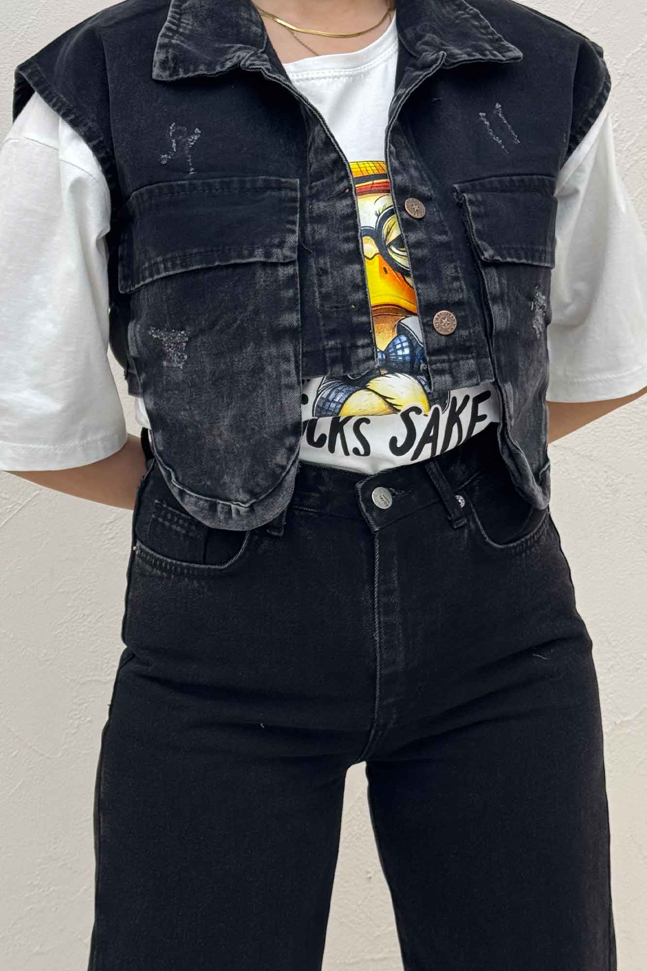 جلیقه کراپ جیب فضایی TR