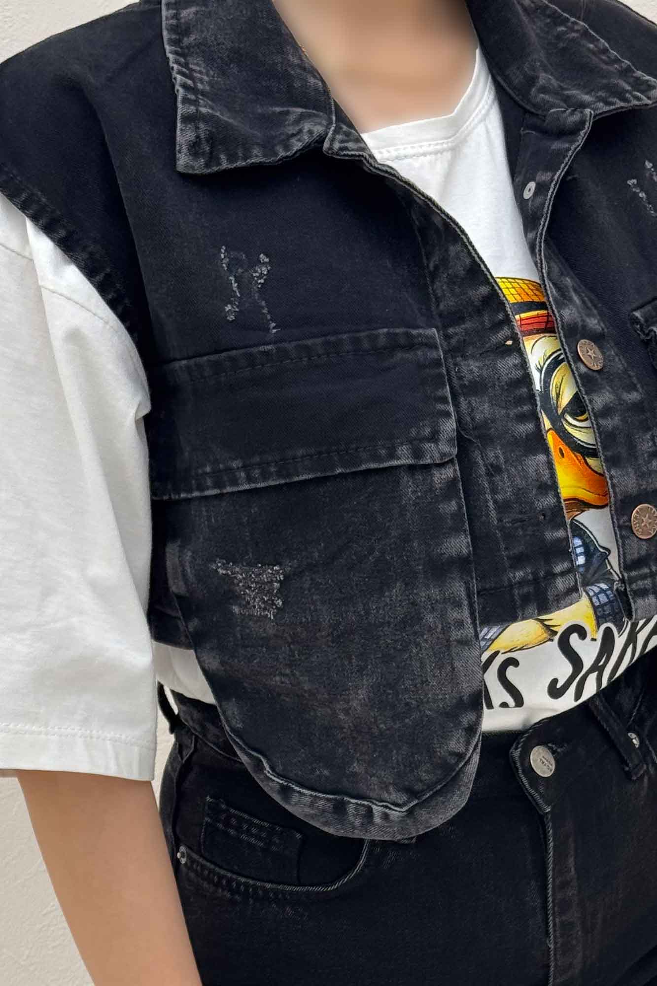 جلیقه کراپ جیب فضایی TR