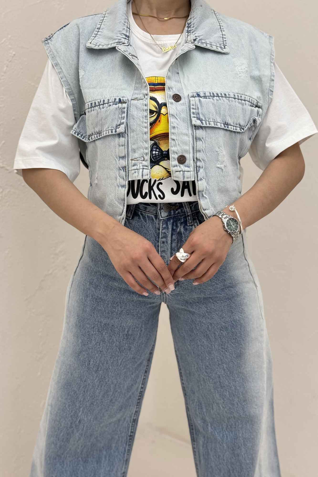 جلیقه کراپ جیب فضایی TR