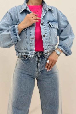 کراپ کت جین کمرکش TR