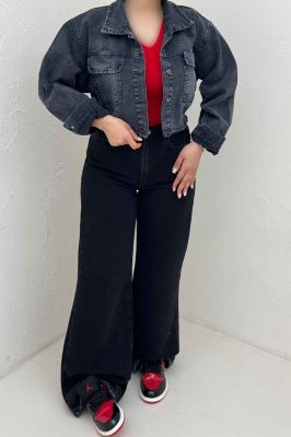 کراپ کت جین جیب گرد TR