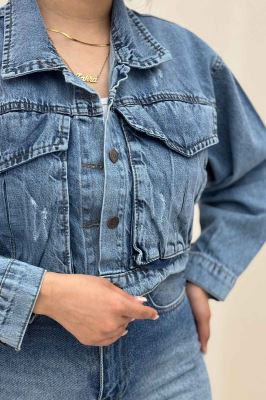 کت کراپ جین جیب پاکتی TR