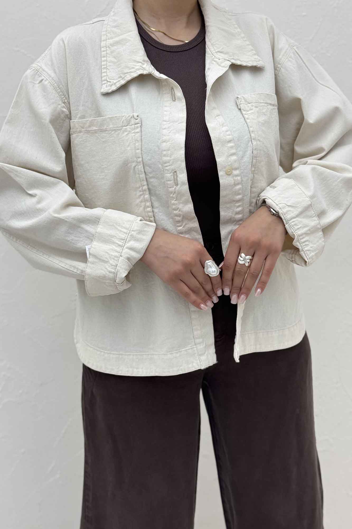 مانتو کتان پایین هلال TR