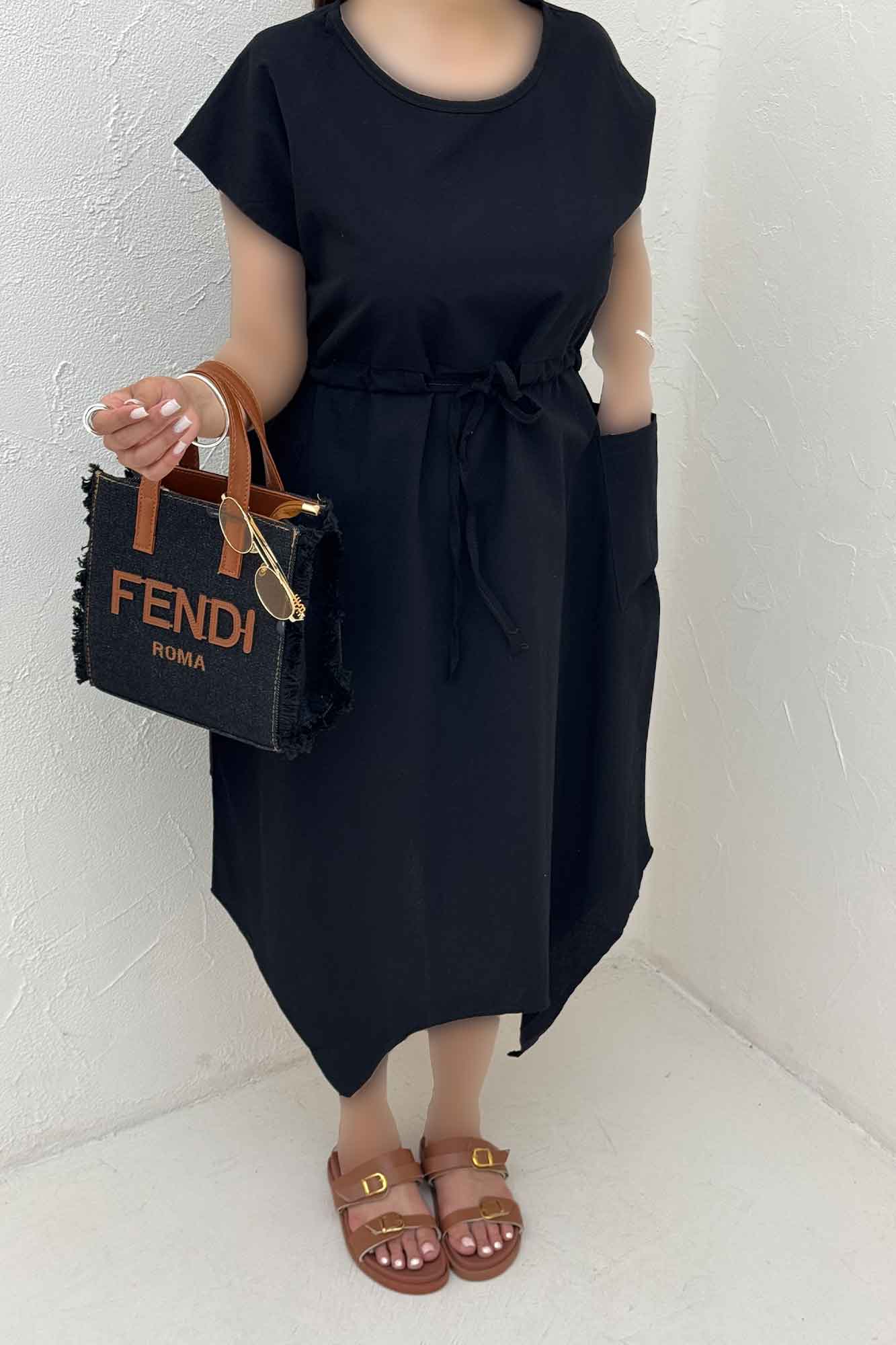 سارافن حلقه ای لینن گمر گت دار