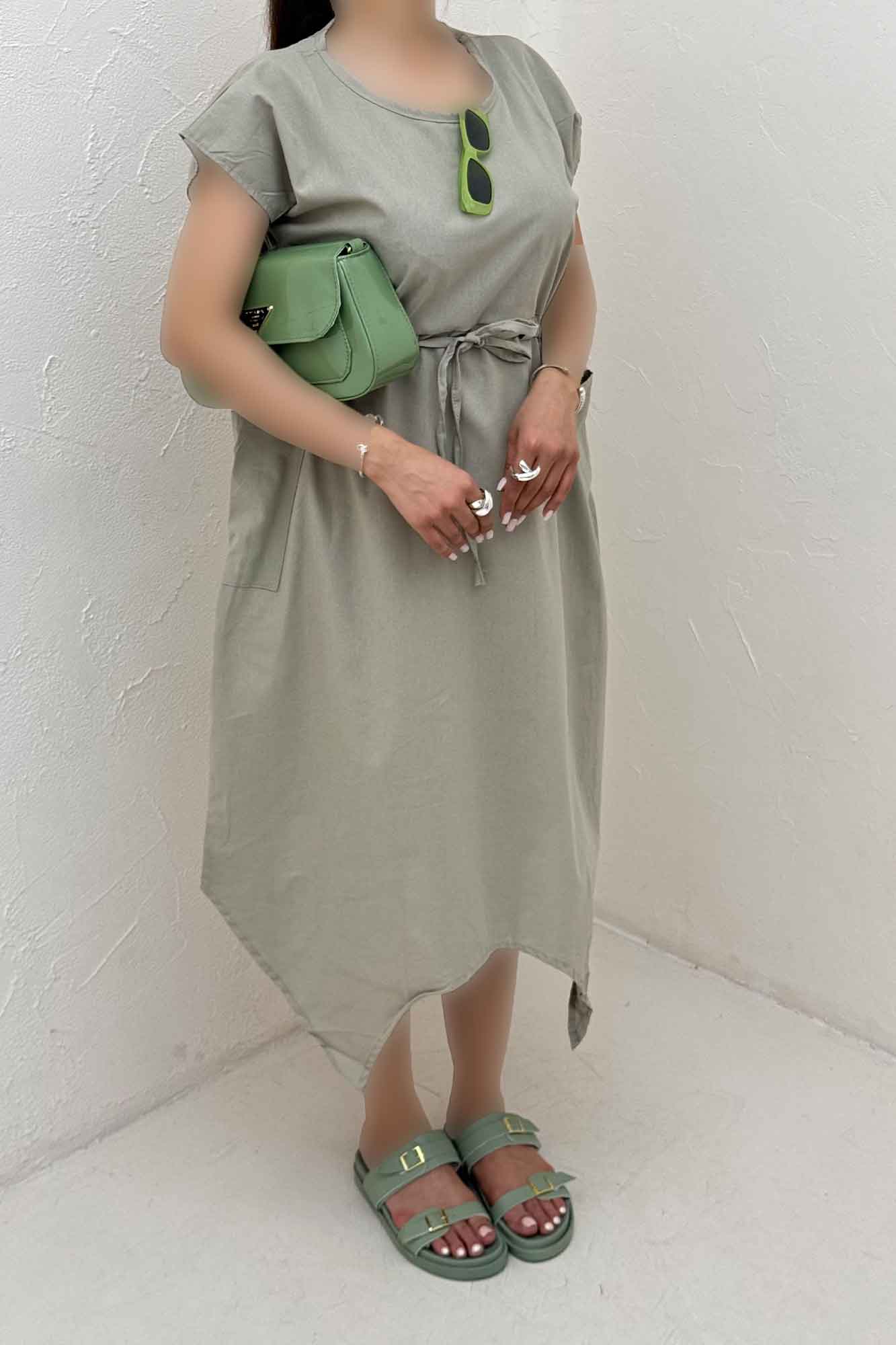 سارافن حلقه ای لینن گمر گت دار