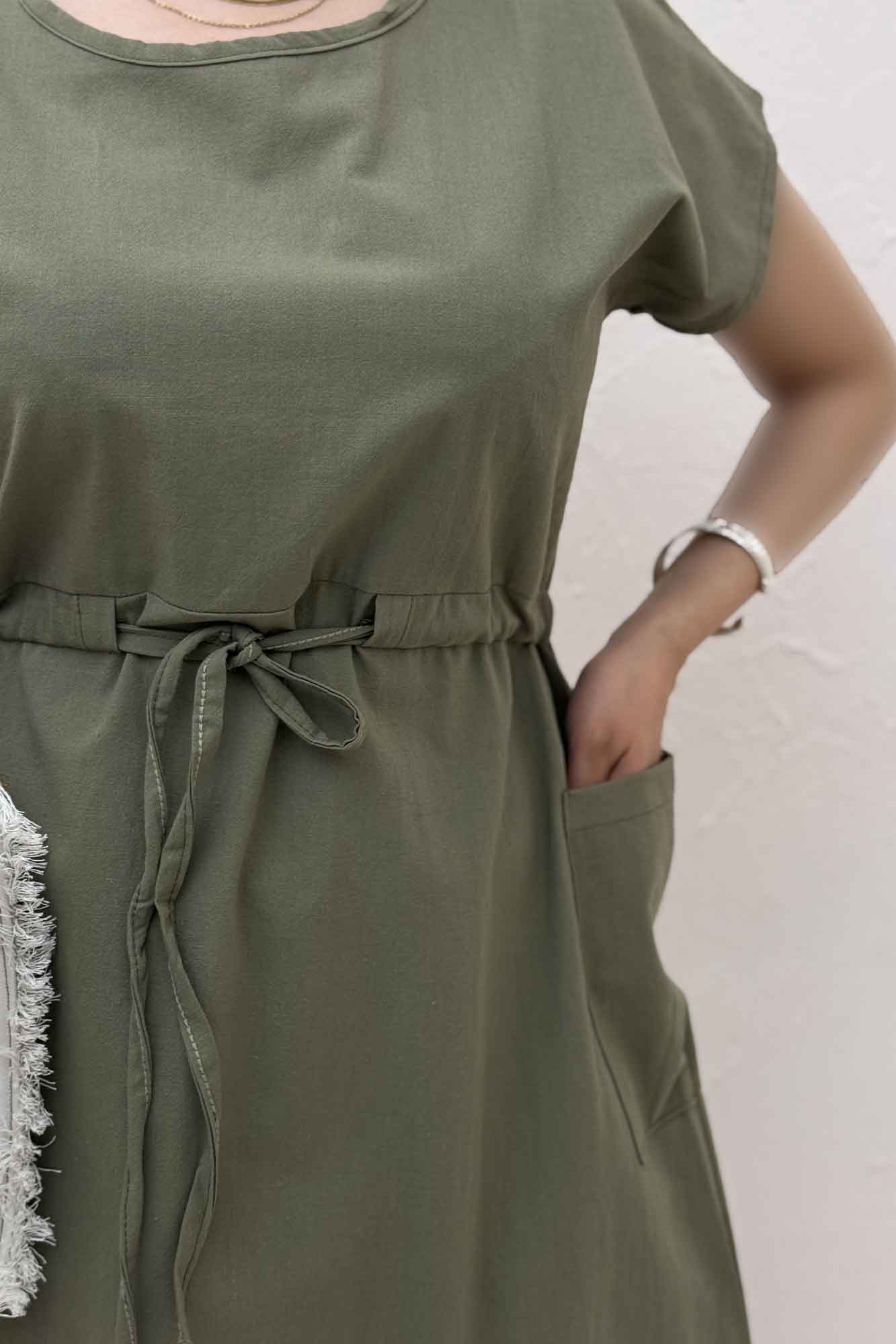 سارافن حلقه ای لینن گمر گت دار