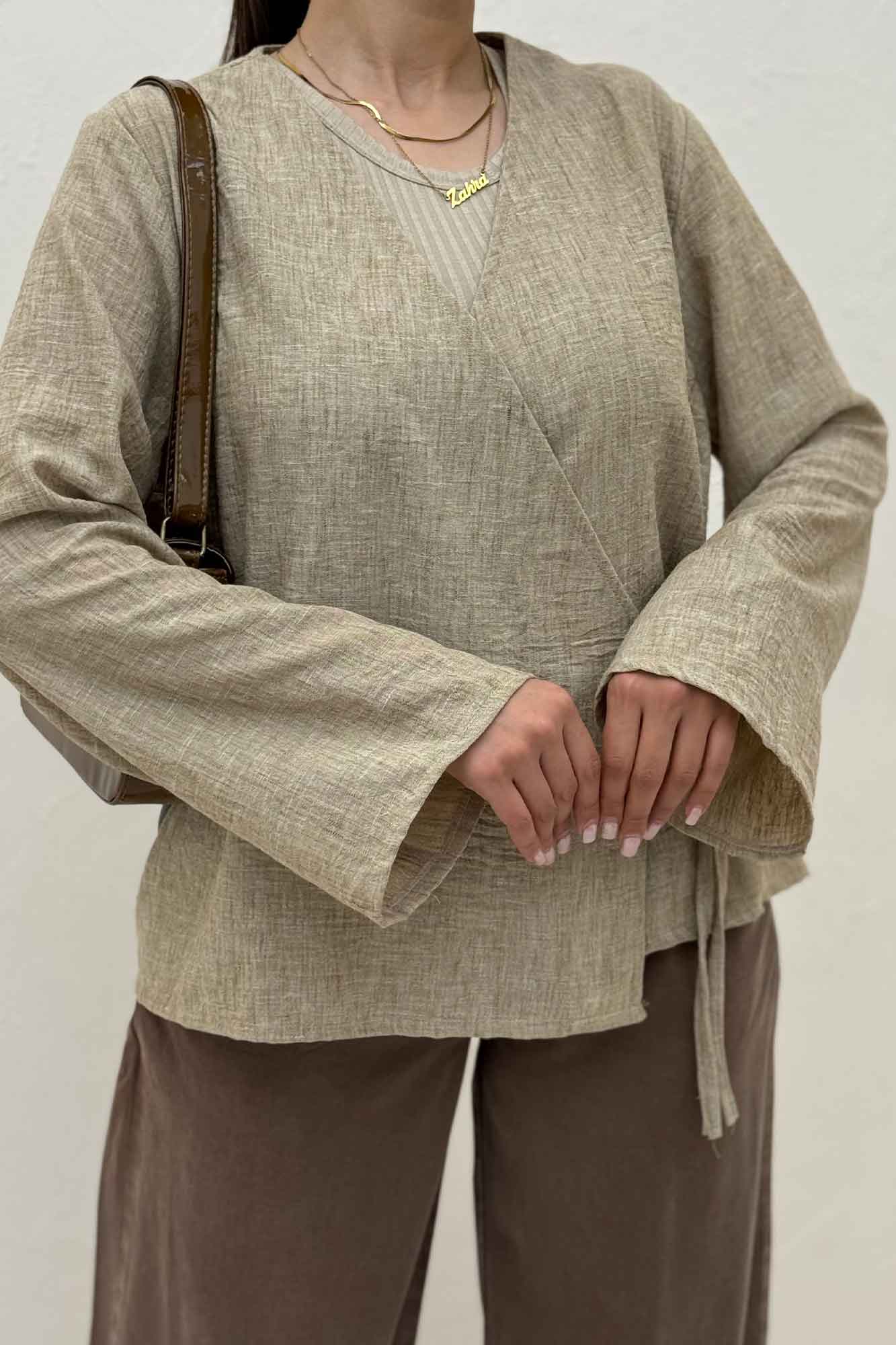 شومیز مانتویی چپ و راستی شانتون زارا