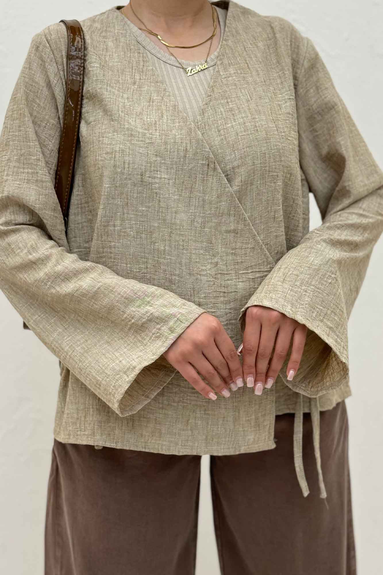 شومیز مانتویی چپ و راستی شانتون زارا