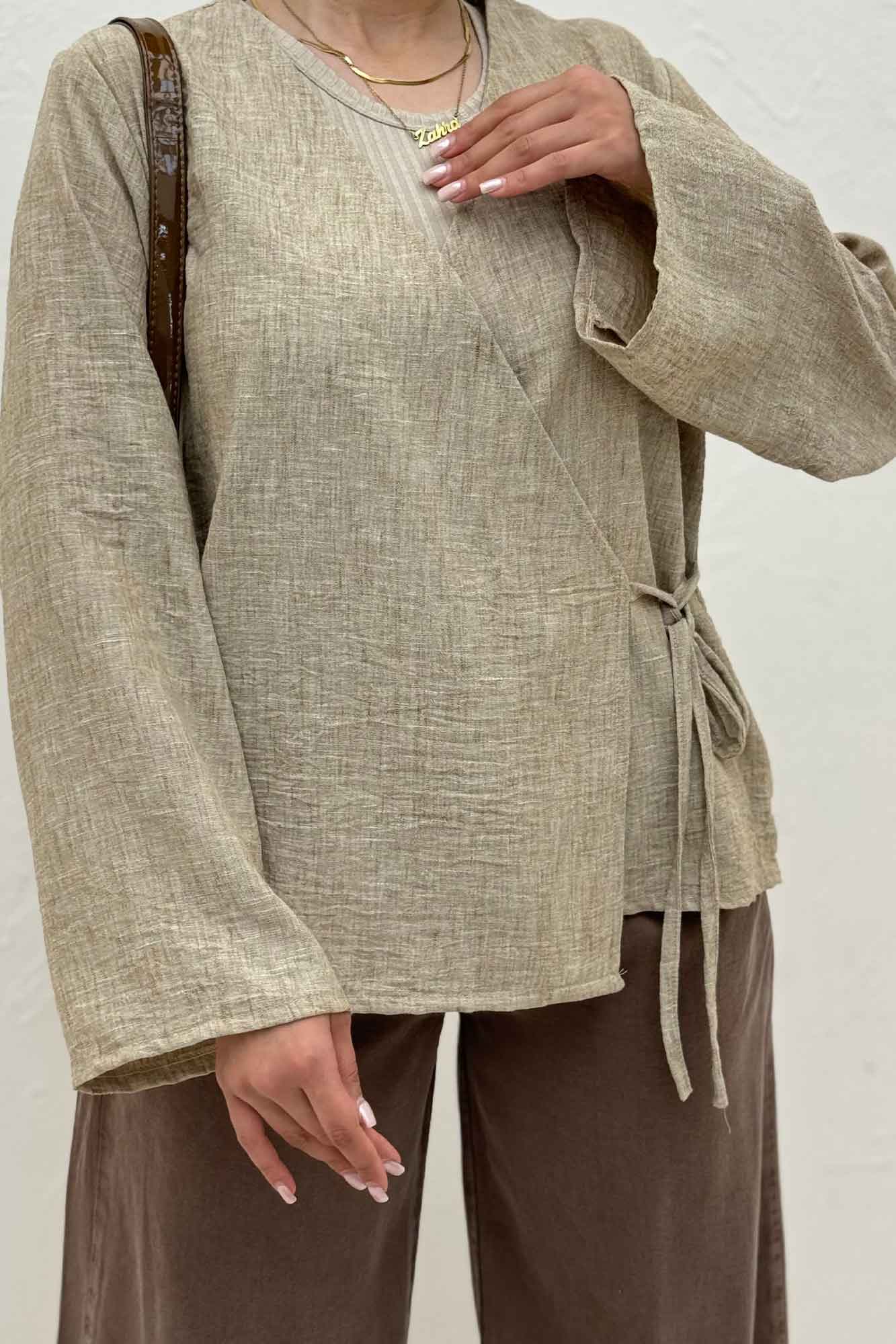 شومیز مانتویی چپ و راستی شانتون زارا