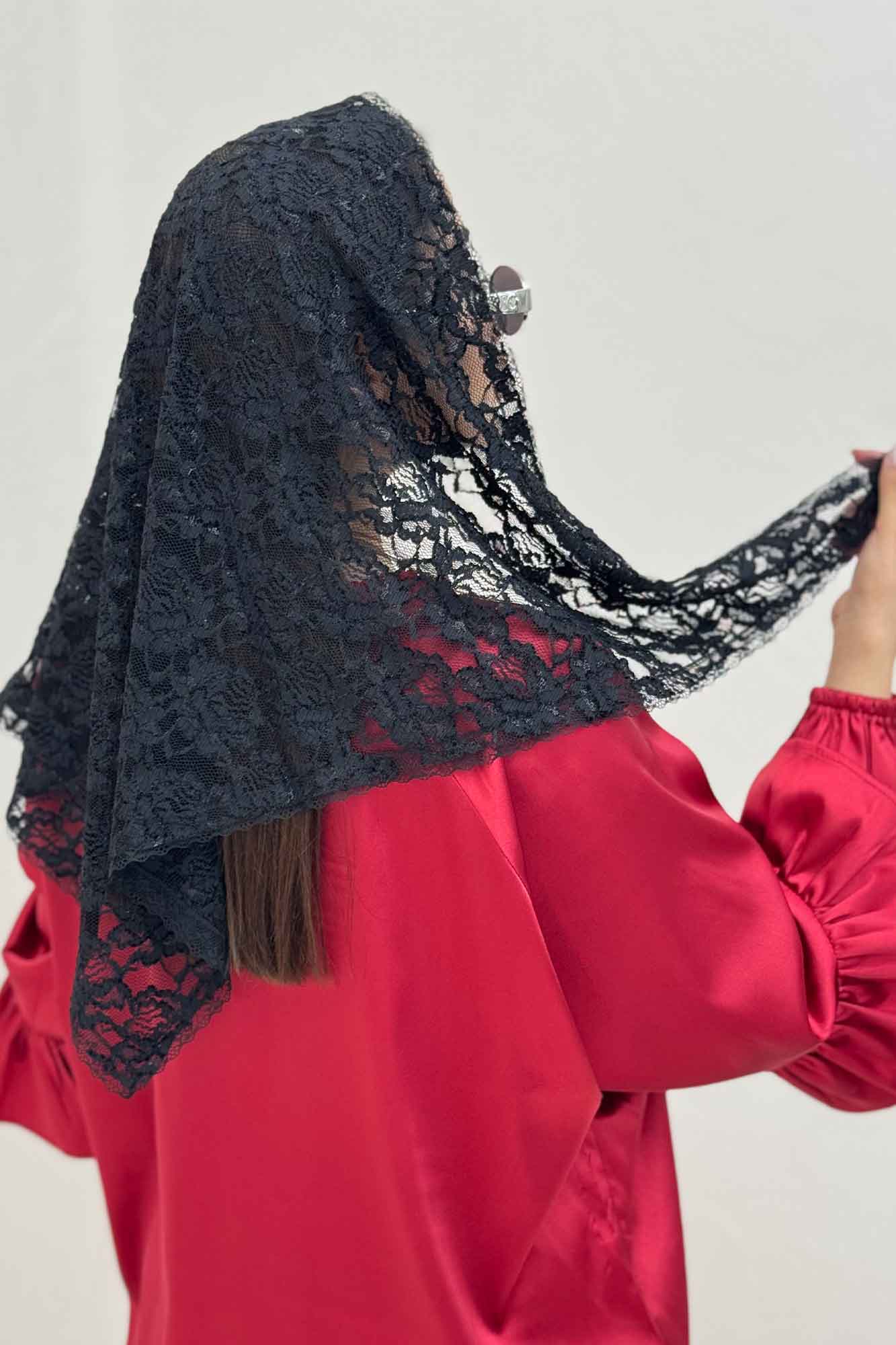 روسری سه گوش گیپور طرح پنج 