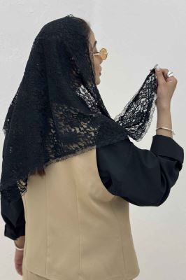 روسری سه گوش گیپور طرح هجده