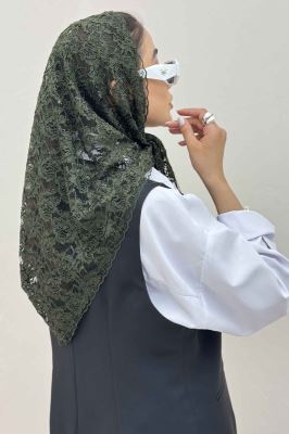 روسری سه گوش گیپور طرح پنج