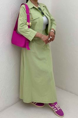 ست کت و دامن لینن آداک