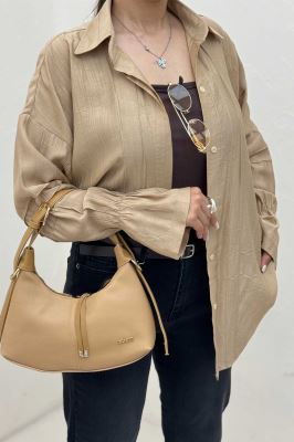 شومیز مانتویی زارا کریشه سر آستین کش