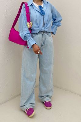 شومیز مانتویی زارا کریشه سر آستین کش