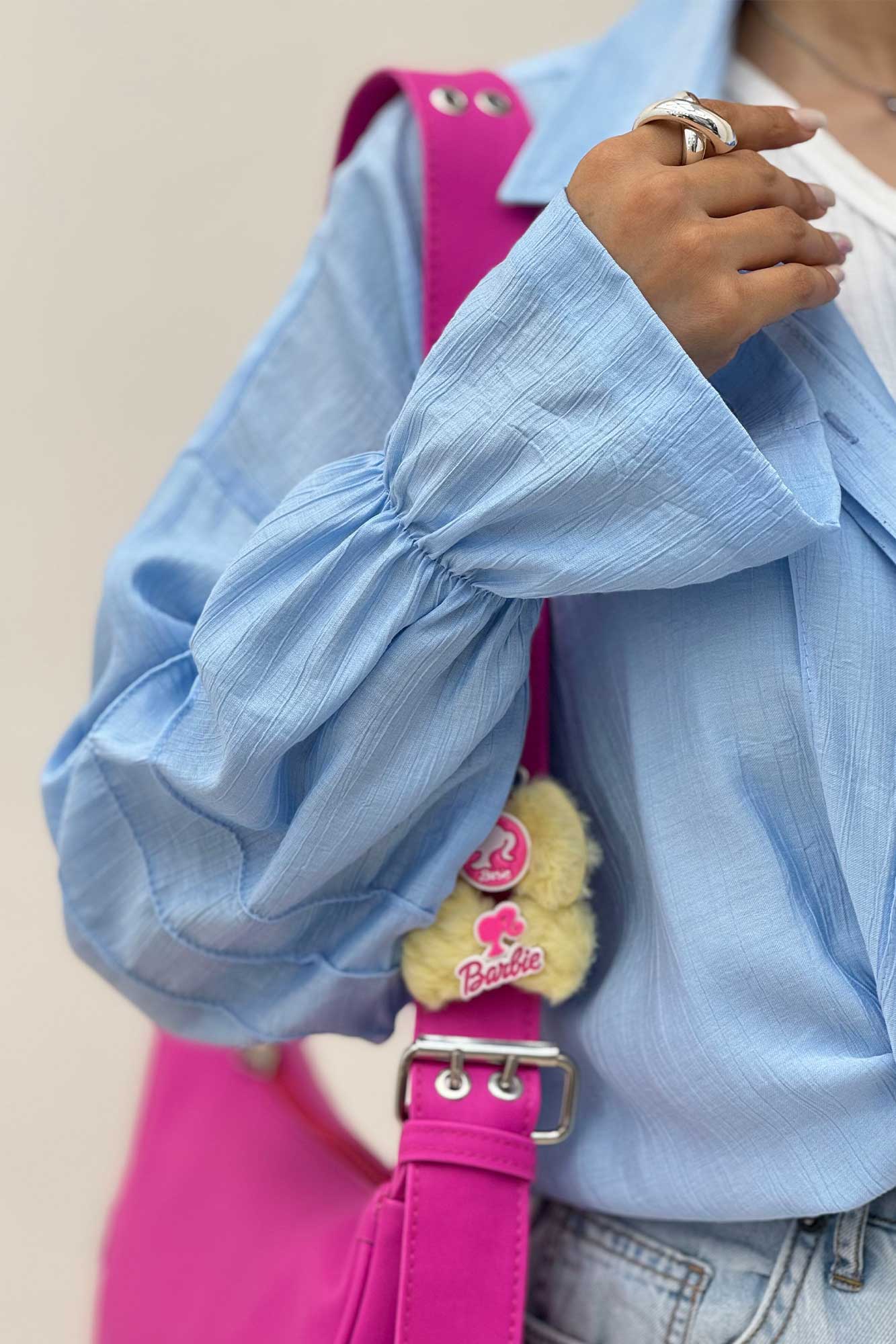 شومیز مانتویی زارا کریشه سر آستین کش