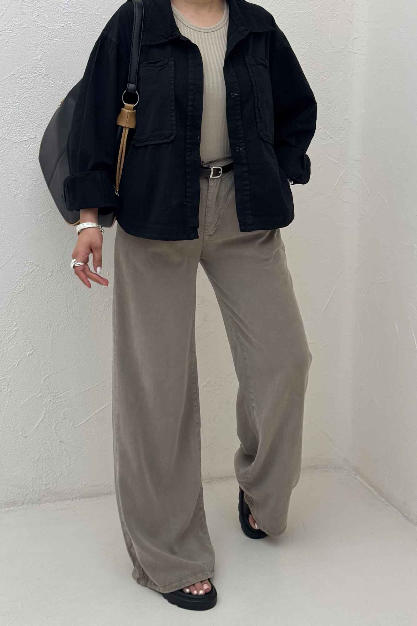 مانتو کتان پایین هلال TR