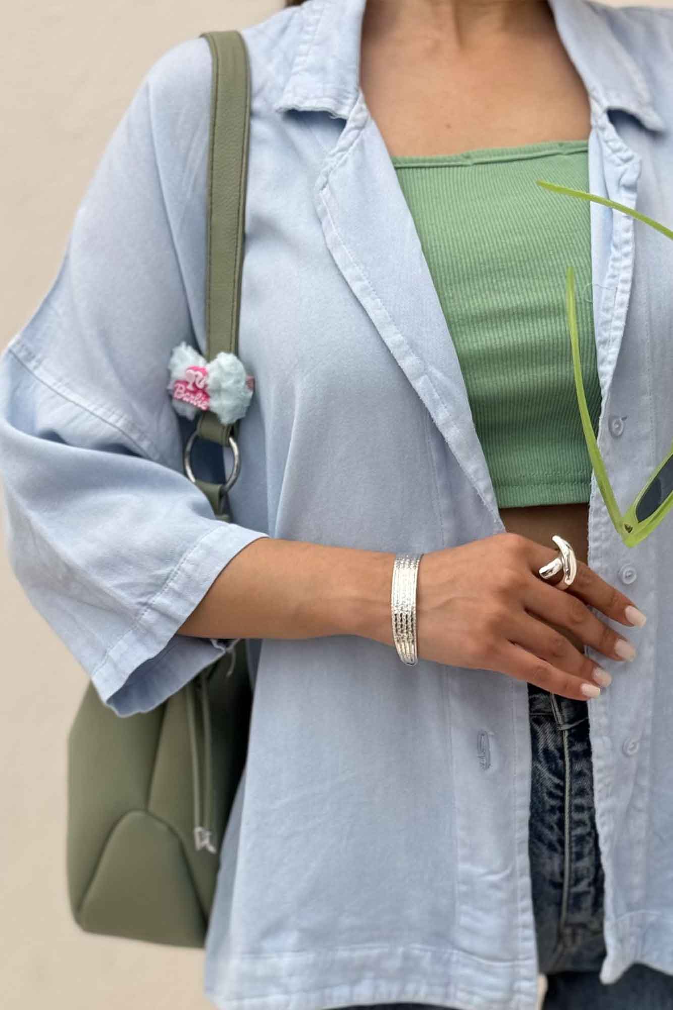 مانتو سیلک یقه شکاری TR