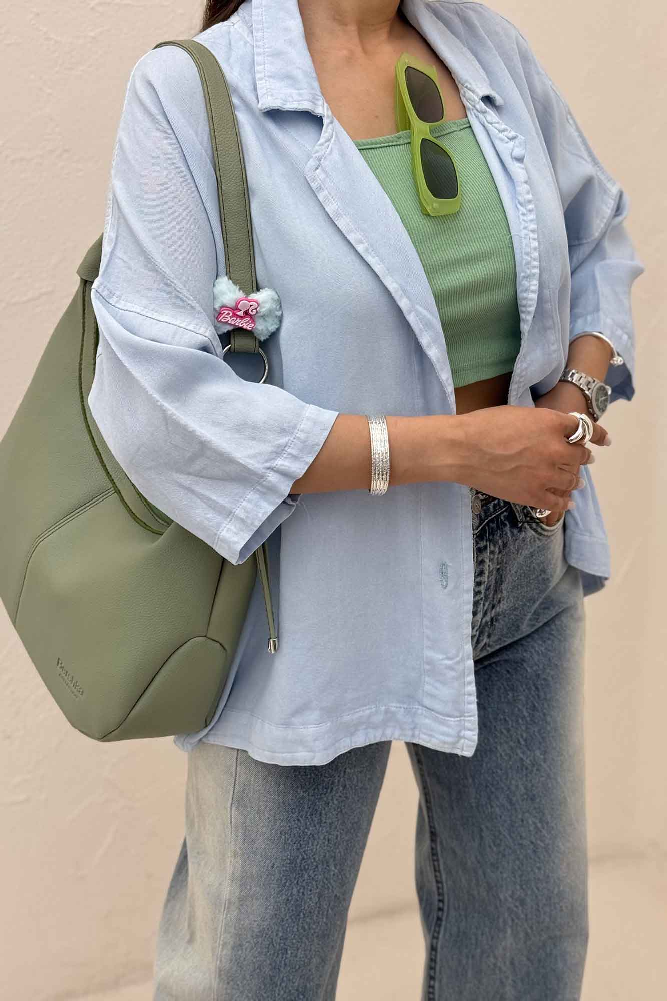 مانتو سیلک یقه شکاری TR