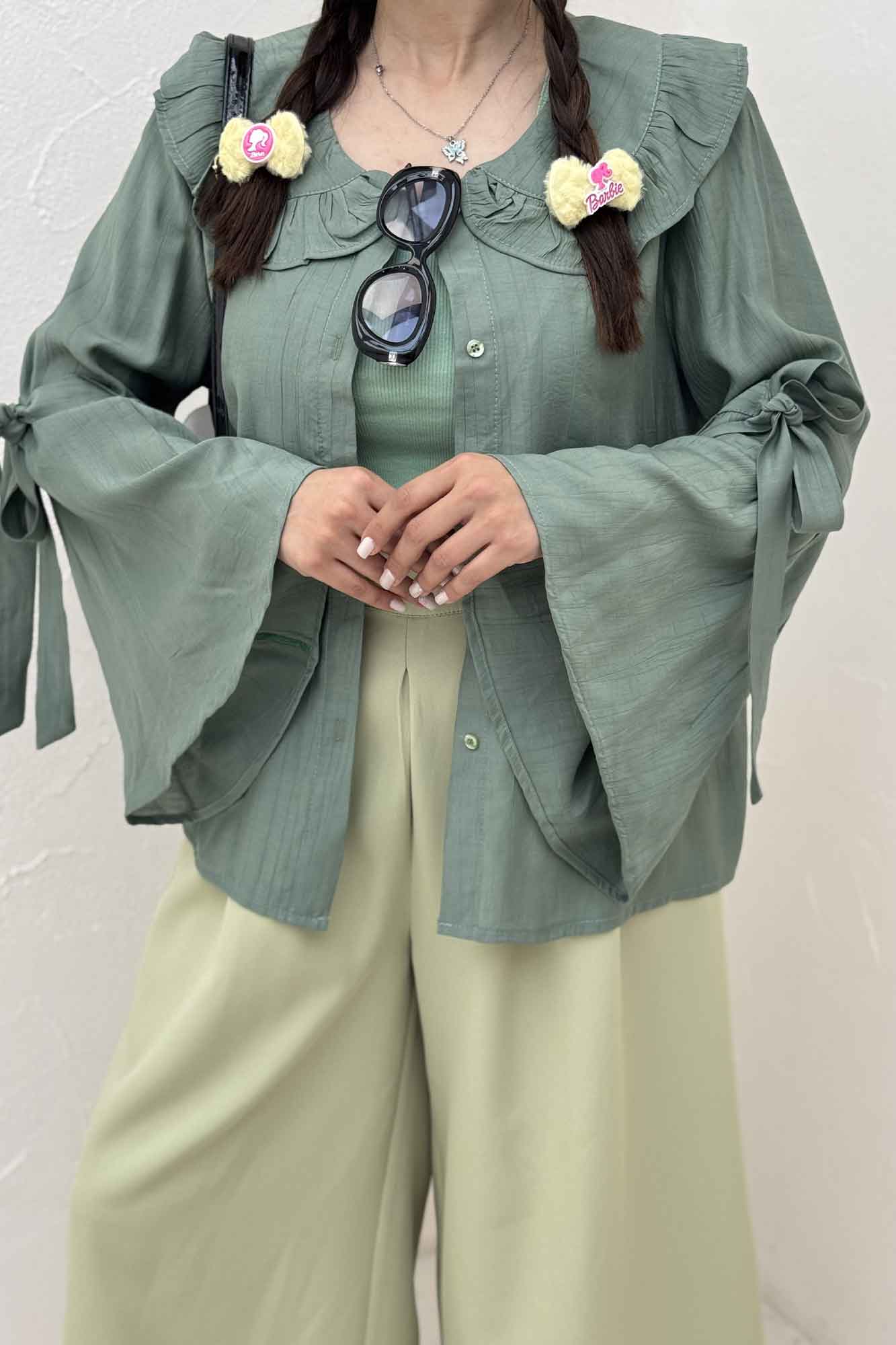 شومیز مانتویی کریشه زارا تیلز