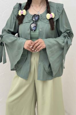 شومیز مانتویی کریشه زارا تیلز