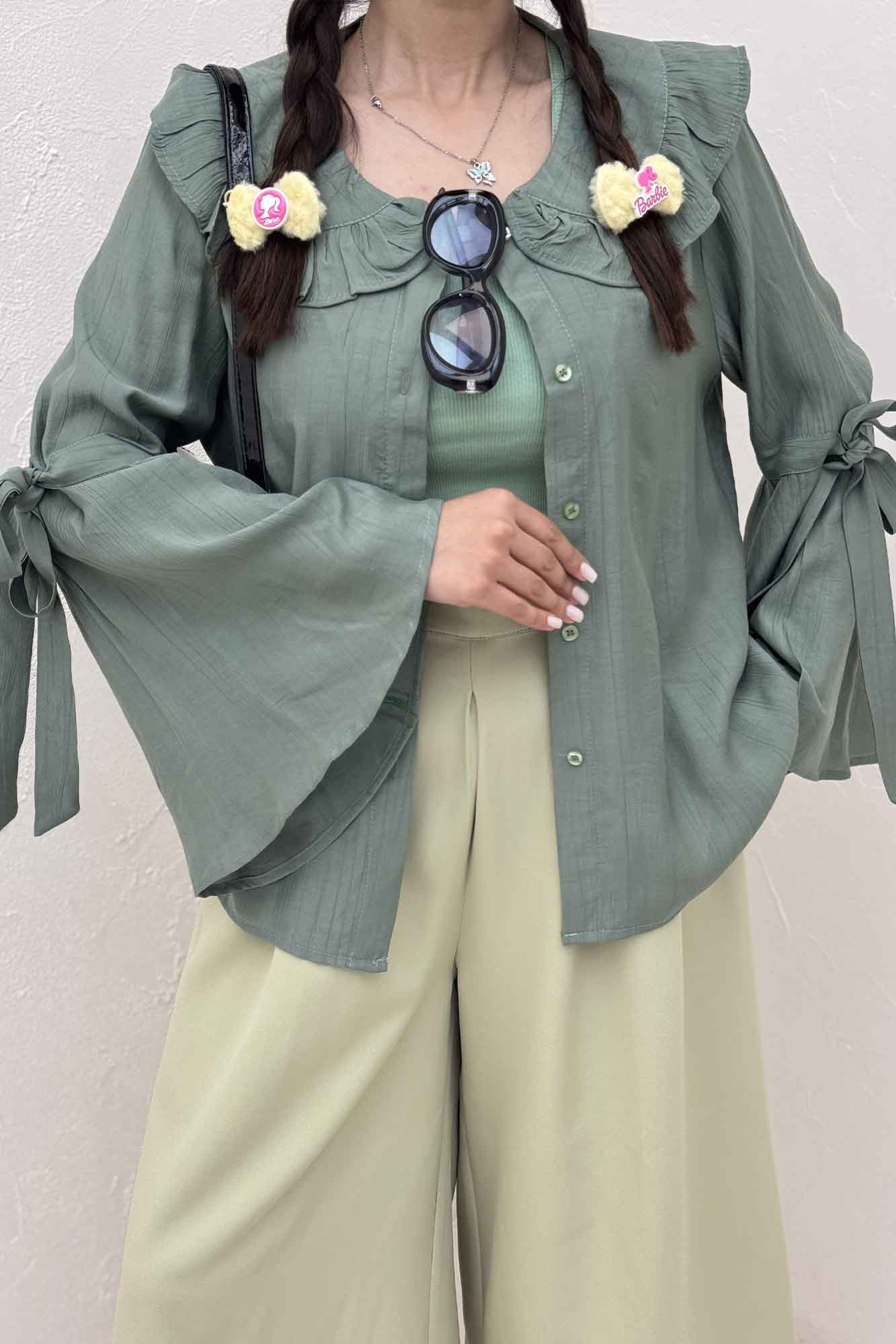 شومیز مانتویی کریشه زارا تیلز