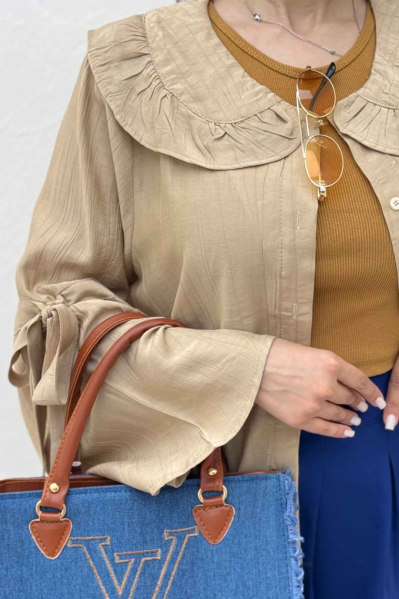 شومیز مانتویی کریشه زارا تیلز