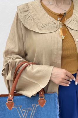 شومیز مانتویی کریشه زارا تیلز