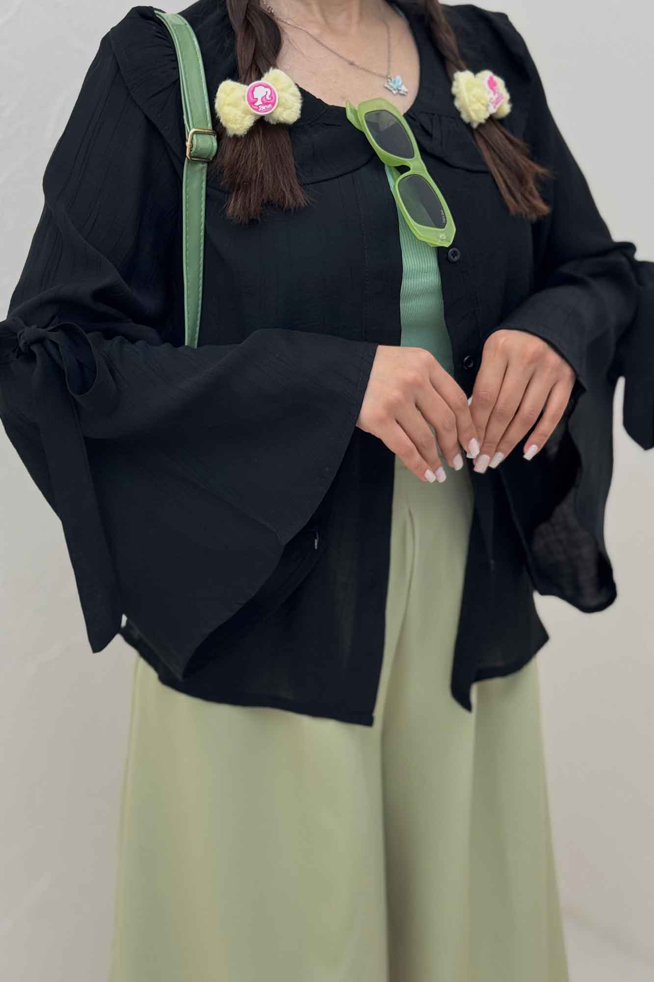 شومیز مانتویی کریشه زارا تیلز