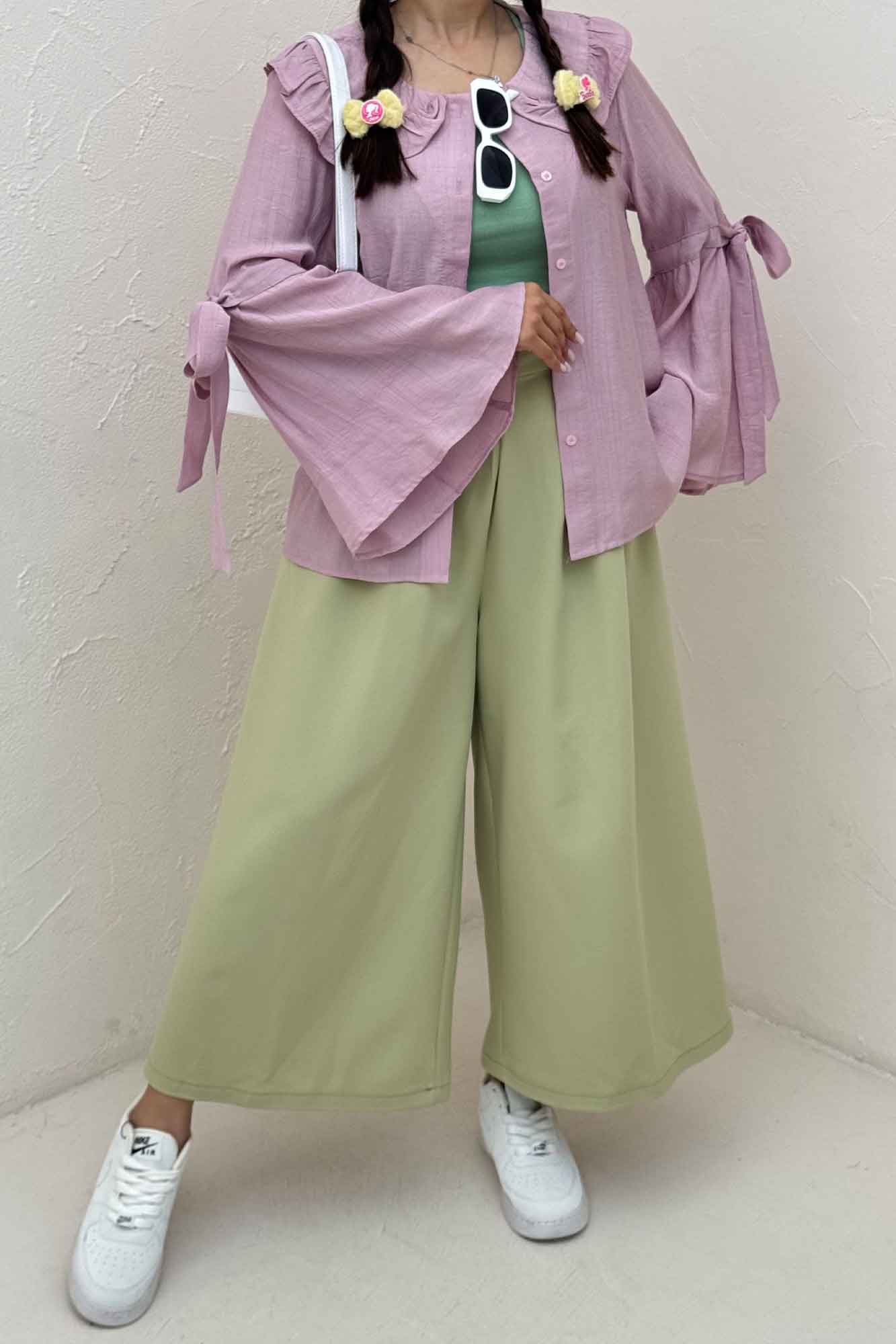 شومیز مانتویی کریشه زارا تیلز