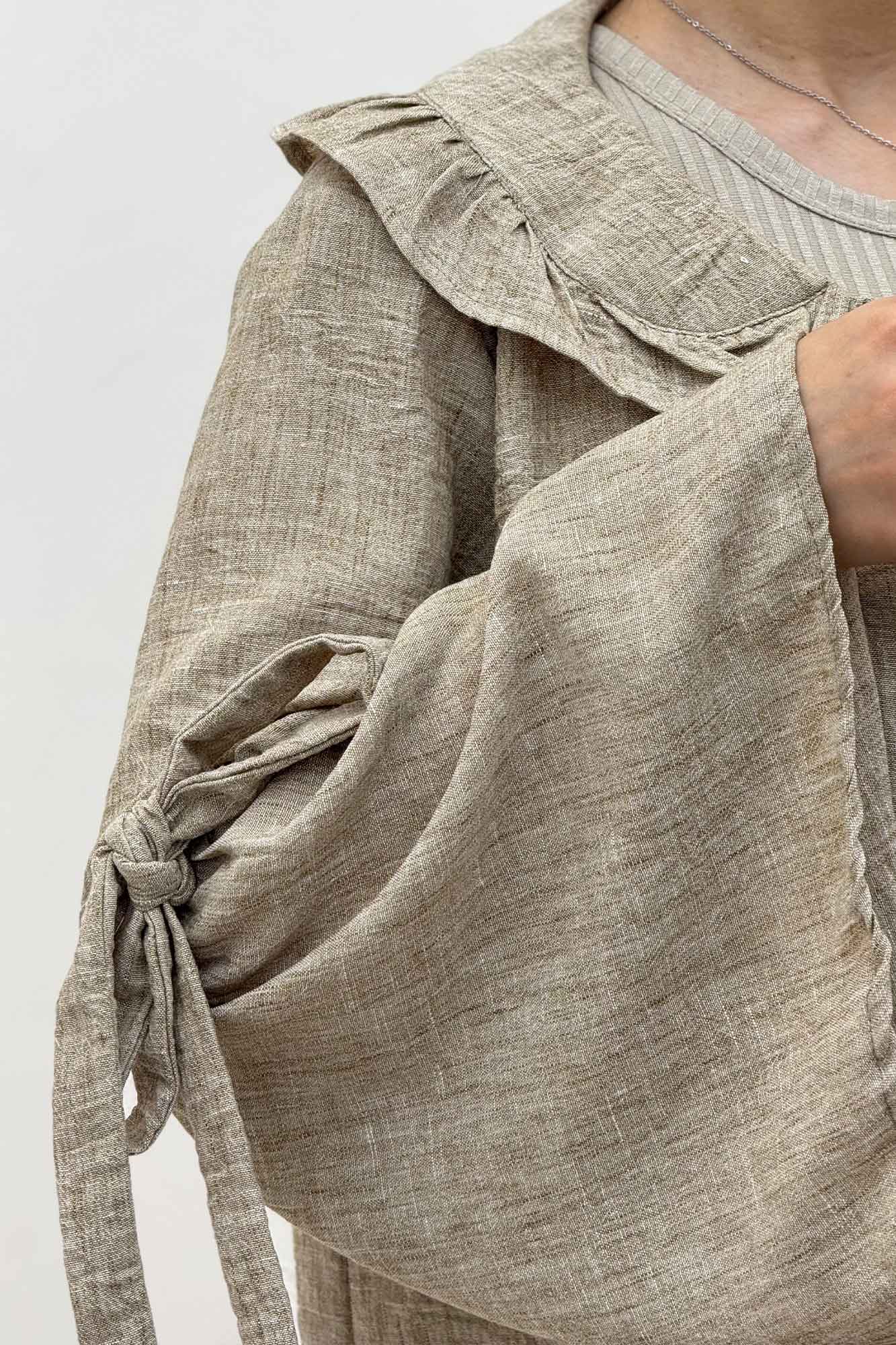 شومیز شانتون زارا آستین بنددار 