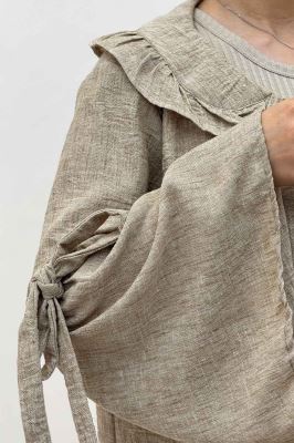 شومیز شانتون زارا آستین بنددار 