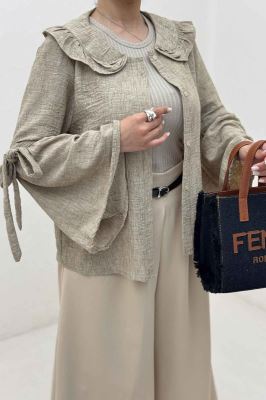 شومیز شانتون زارا آستین بنددار 