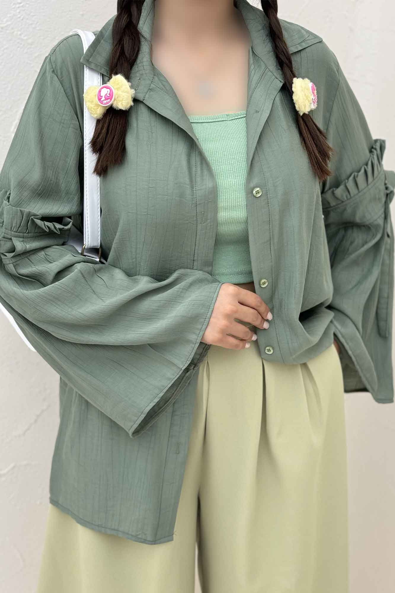 شومیز مانتویی کریشه زارا ژونا