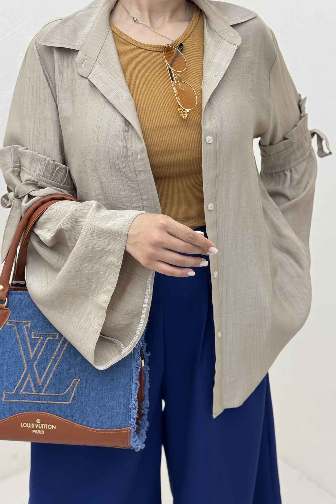 شومیز مانتویی کریشه زارا ژونا