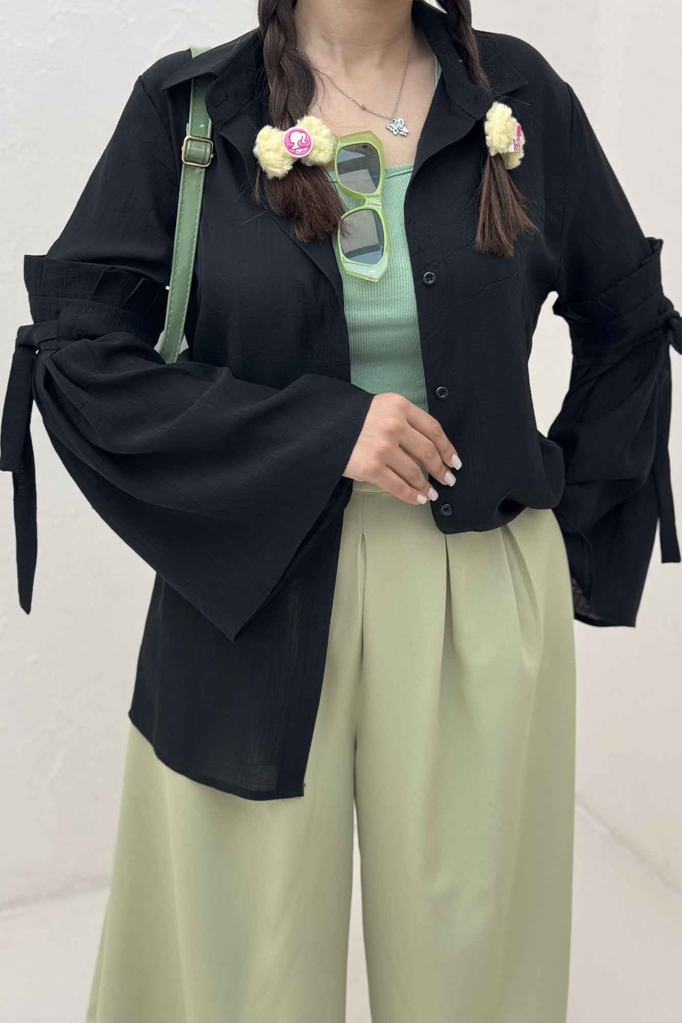 شومیز مانتویی کریشه زارا ژونا