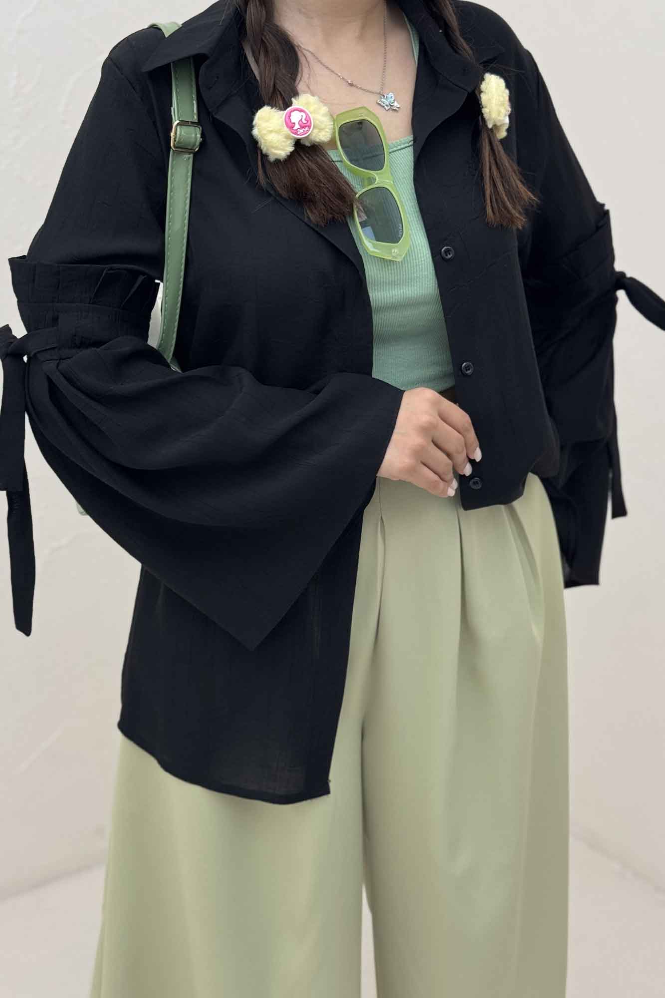 شومیز مانتویی کریشه زارا ژونا