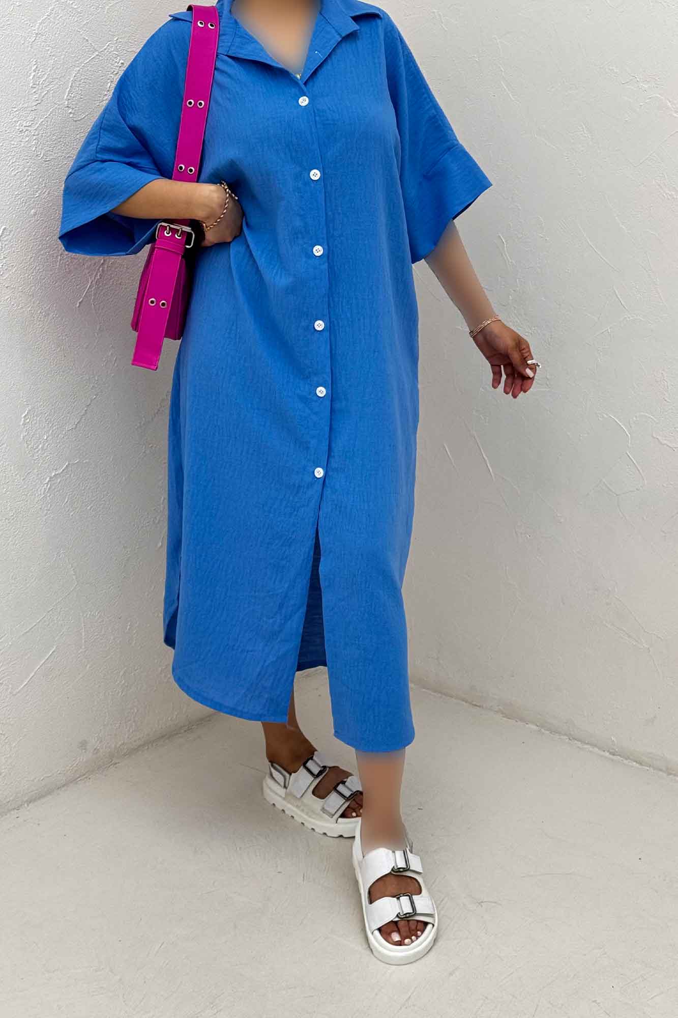 مانتو بلند لینن زارا جلو دکمه 