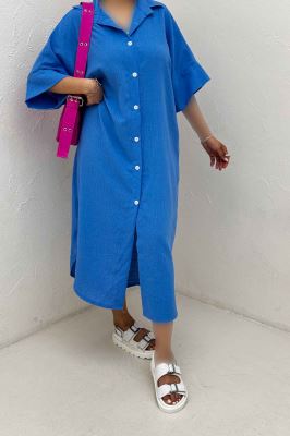 مانتو بلند لینن زارا جلو دکمه 