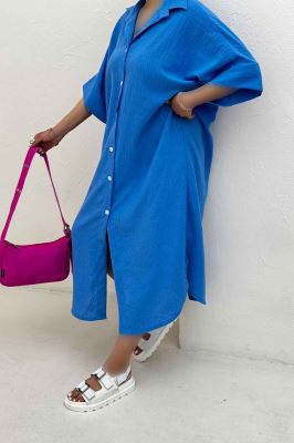 مانتو بلند لینن زارا جلو دکمه 