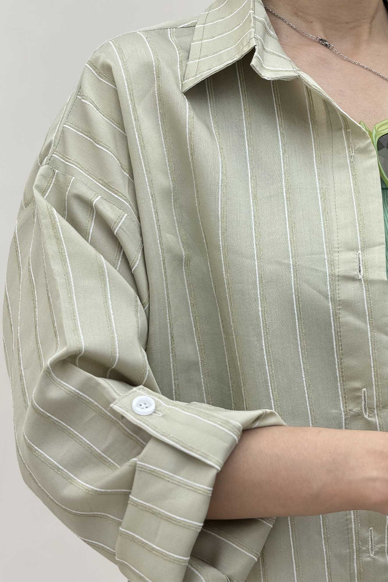 شومیز پری راه راه ژاکارد 