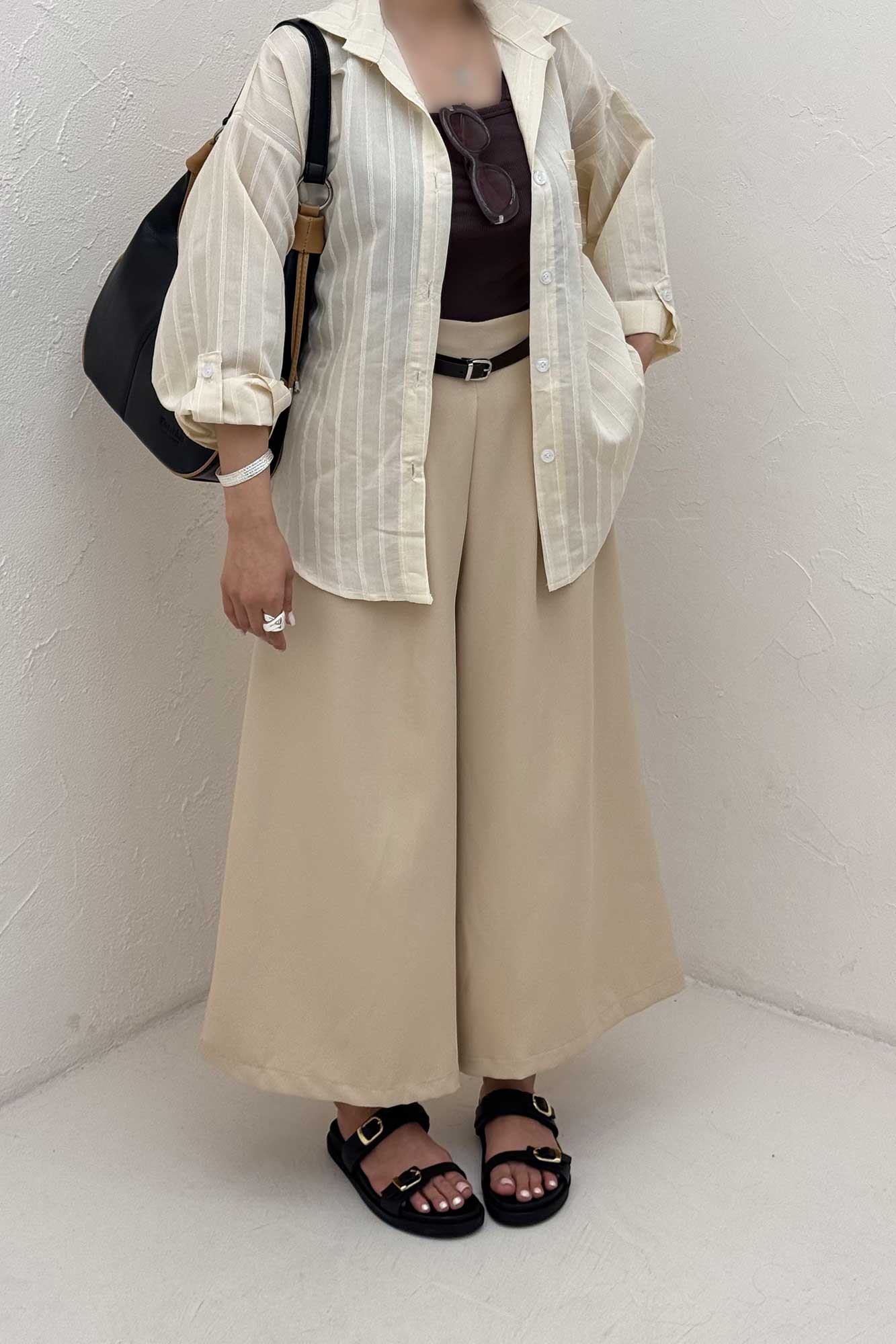 شومیز پری راه راه ژاکارد 