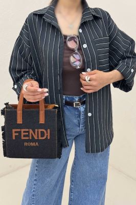 شومیز پری راه راه ژاکارد 