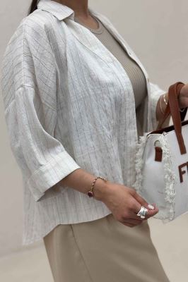 شومیز parry راه راه پشت بلند